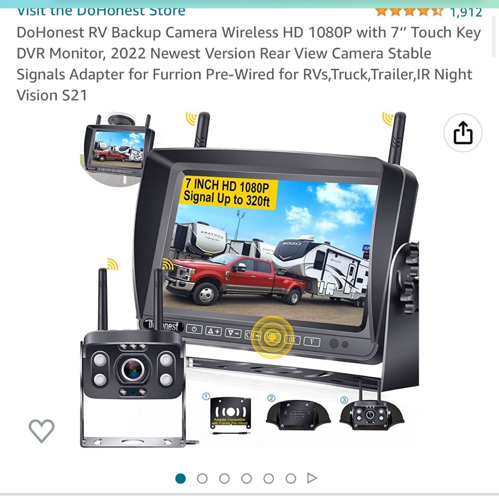 Dohonest back up camera